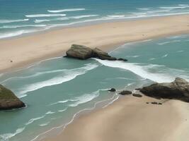 beach beautiful close up image ai generated photo