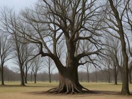 árbol hermosa cerca arriba imagen ai generado foto