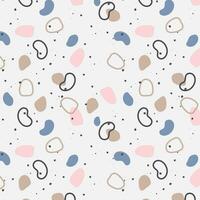 Stones abstract pattern in pastel colors, small pebbles and sand. vector