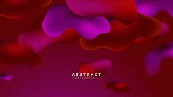 3D liquid magenta red colorful futuristic gradient vivid background suit for web landing page wallpaper banner backdrop presentation and much more Premium Vector