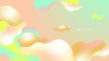 3D liquid colorful futuristic gradient vivid background suit for web landing page wallpaper banner backdrop presentation and much more Premium Vector
