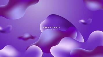 3D liquid purple colorful futuristic gradient vivid background suit for web landing page wallpaper banner backdrop presentation and much more Premium Vector