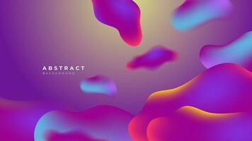 3D liquid purple blue colorful futuristic gradient vivid background suit for web landing page wallpaper banner backdrop presentation and much more Premium Vector