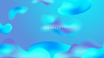 3D liquid blue colorful futuristic gradient vivid background suit for web landing page wallpaper banner backdrop presentation and much more Premium Vector