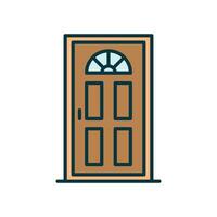 Home door icon to enter and exit the room vector