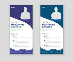 Medical Roll-Up Or Dl Flyer Design Template For Your Business vector