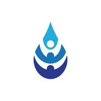 plantilla de logotipo de gota de agua vector