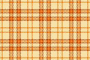 Plaid tartan fabric of vector textile seamless with a check pattern background texture.