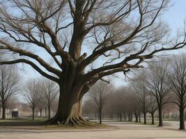 tree beautiful close up image ai generated photo