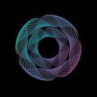 Spirograph graphic design vector