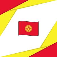 Kyrgyzstan Flag Abstract Background Design Template. Kyrgyzstan Independence Day Banner Social Media Post. Kyrgyzstan vector