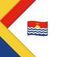 Kiribati Flag Abstract Background Design Template. Kiribati Independence Day Banner Social Media Post. Kiribati Illustration vector