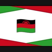 Malawi Flag Abstract Background Design Template. Malawi Independence Day Banner Social Media Post. Malawi Vector