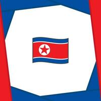 North Korea Flag Abstract Background Design Template. North Korea Independence Day Banner Social Media Post. North Korea Banner vector