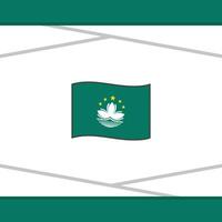 Macao bandera resumen antecedentes diseño modelo. Macao independencia día bandera social medios de comunicación correo. Macao vector