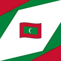 Maldives Flag Abstract Background Design Template. Maldives Independence Day Banner Social Media Post. Maldives vector