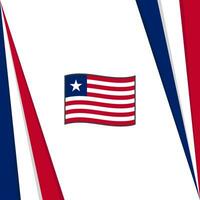 Liberia Flag Abstract Background Design Template. Liberia Independence Day Banner Social Media Post. Liberia Flag vector