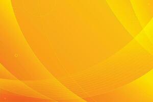 Abstract orange background with wavy lines vector