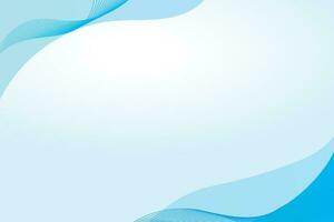 Abstract blue background with wavy lines vector