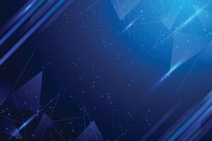 Abstract blue background with triangles and lines vector