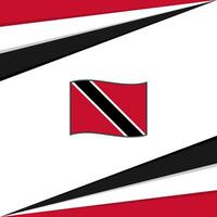 Trinidad And Tobago Flag Abstract Background Design Template. Trinidad And Tobago Independence Day Banner Social Media Post. Trinidad And Tobago Design vector