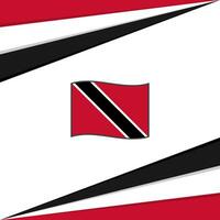 Trinidad And Tobago Flag Abstract Background Design Template. Trinidad And Tobago Independence Day Banner Social Media Post. Trinidad And Tobago Design vector