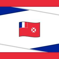 Wallis y futuna bandera resumen antecedentes diseño modelo. Wallis y futuna independencia día bandera social medios de comunicación correo. Wallis y futuna vector