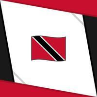 Trinidad And Tobago Flag Abstract Background Design Template. Trinidad And Tobago Independence Day Banner Social Media Post. Trinidad And Tobago Independence Day vector
