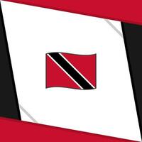 Trinidad And Tobago Flag Abstract Background Design Template. Trinidad And Tobago Independence Day Banner Social Media Post. Trinidad And Tobago Independence Day vector