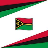 Vanuatu Flag Abstract Background Design Template. Vanuatu Independence Day Banner Social Media Post. Vanuatu Design vector