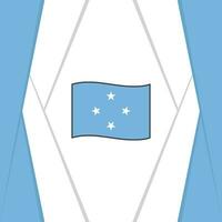 Micronesia Flag Abstract Background Design Template. Micronesia Independence Day Banner Social Media Post. Micronesia Background vector