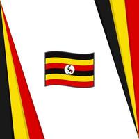 Uganda Flag Abstract Background Design Template. Uganda Independence Day Banner Social Media Post. Uganda Flag vector