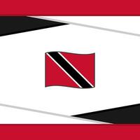 Trinidad And Tobago Flag Abstract Background Design Template. Trinidad And Tobago Independence Day Banner Social Media Post. Trinidad And Tobago Vector