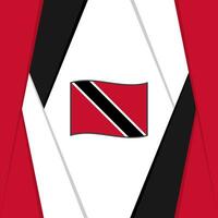 Trinidad And Tobago Flag Abstract Background Design Template. Trinidad And Tobago Independence Day Banner Social Media Post. Trinidad And Tobago Background vector