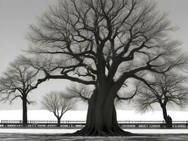 árbol hermosa cerca arriba imagen ai generado foto