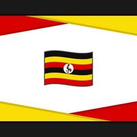 Uganda Flag Abstract Background Design Template. Uganda Independence Day Banner Social Media Post. Uganda Vector