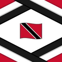 Trinidad And Tobago Flag Abstract Background Design Template. Trinidad And Tobago Independence Day Banner Social Media Post. Trinidad And Tobago Template vector