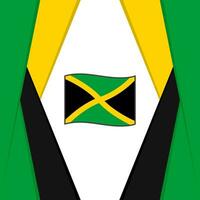 Jamaica Flag Abstract Background Design Template. Jamaica Independence Day Banner Social Media Post. Jamaica Background vector