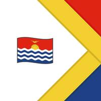 Kiribati Flag Abstract Background Design Template. Kiribati Independence Day Banner Social Media Post. Kiribati Cartoon vector
