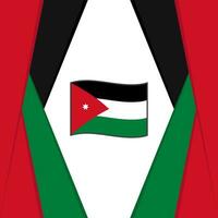 Jordan Flag Abstract Background Design Template. Jordan Independence Day Banner Social Media Post. Jordan Background vector