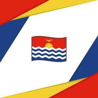 Kiribati Flag Abstract Background Design Template. Kiribati Independence Day Banner Social Media Post. Kiribati vector