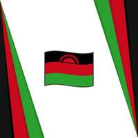 Malawi Flag Abstract Background Design Template. Malawi Independence Day Banner Social Media Post. Malawi Flag vector
