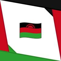 Malawi Flag Abstract Background Design Template. Malawi Independence Day Banner Social Media Post. Malawi Independence Day vector