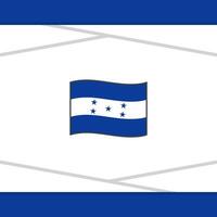 Honduras Flag Abstract Background Design Template. Honduras Independence Day Banner Social Media Post. Vector