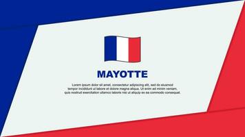 Mayotte Flag Abstract Background Design Template. Banner vector