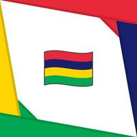 Mauritius Flag Abstract Background Design Template. Mauritius Independence Day Banner Social Media Post. Mauritius Independence Day vector