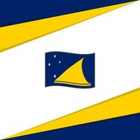 Tokelau Flag Abstract Background Design Template. Tokelau Independence Day Banner Social Media Post. Tokelau Design vector