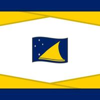 Tokelau Flag Abstract Background Design Template. Tokelau Independence Day Banner Social Media Post. Tokelau Vector