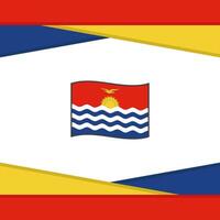 Kiribati Flag Abstract Background Design Template. Kiribati Independence Day Banner Social Media Post. Kiribati Vector