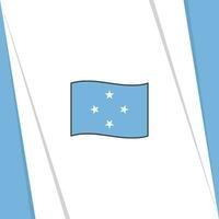 Micronesia Flag Abstract Background Design Template. Micronesia Independence Day Banner Social Media Post. Micronesia Flag vector